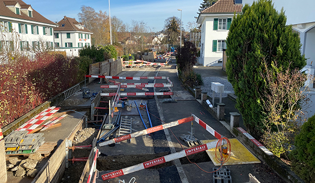 Lyss, Sanierung/Neubau Werkleitungen und Strassenbau Stegmattweg und Schönau