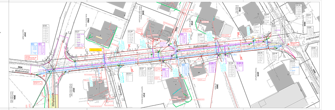 Schüpfen, Sanierung Werkleitungen und Strassenraumgestaltung Bodenstrasse - Leiernstrasse
