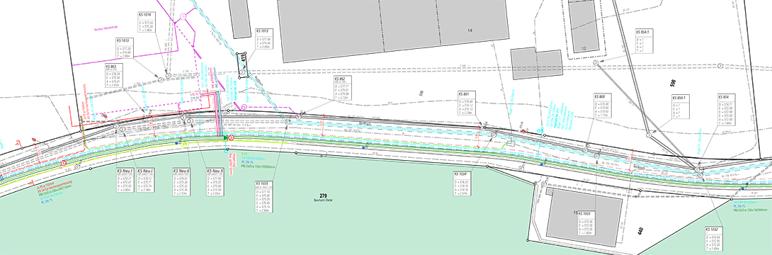 Stettlen, Neubau Erweiterung Fernwärmeleitung und Ersatz Wasser- und Quellwasserfassung