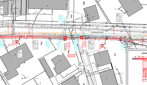 Lyss, Sanierung Werkleitungen Aarbergstrasse